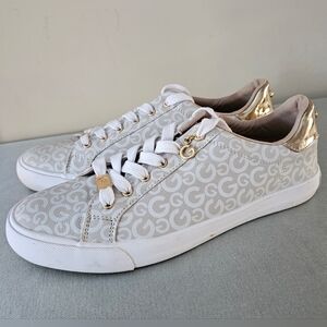 GBG LOS ANGELES Ggolani-R Womens  Tan, White & Gold Sneakers
